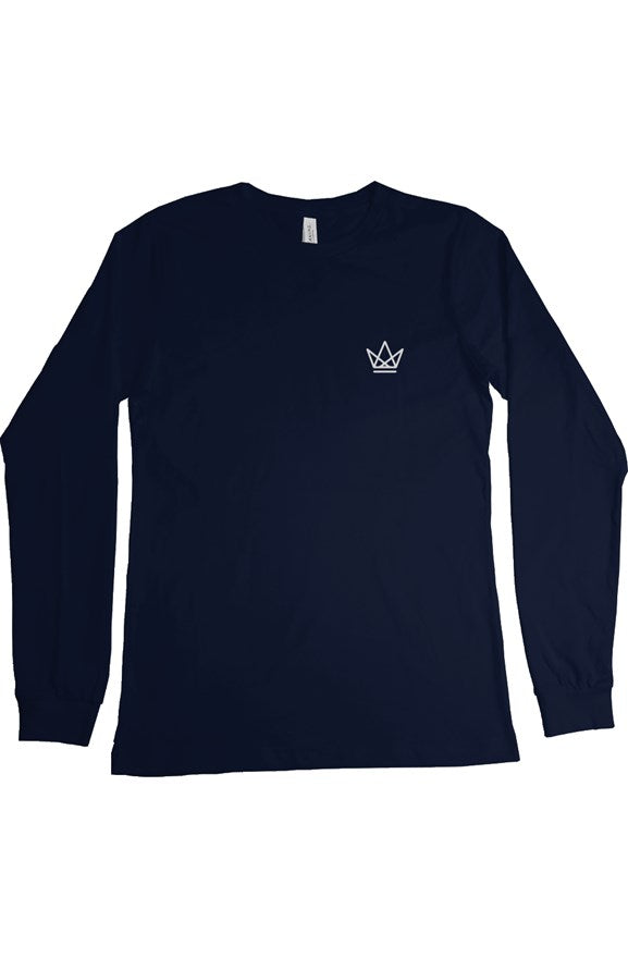 Ronce Crown Logo Embroidered Long Sleeve T-Shirt - Ronce